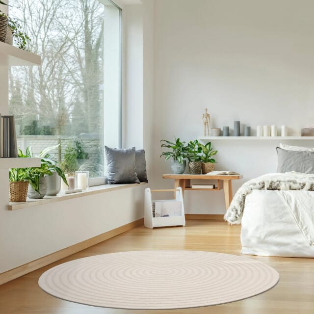 AFK Living - Rond design tapijt met reliëf CLEO