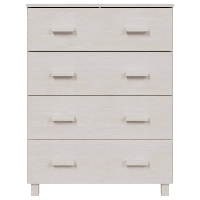 vidaXL - Dressoir - HAMAR - 79x40x103,5 - cm - massief - grenenhout - wit