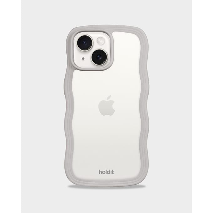 Phone Case Wavy Wool Gray/Transparent iPhone 13