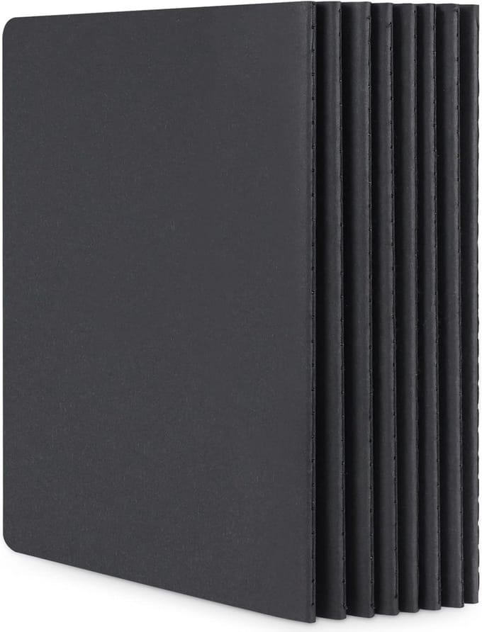 Creatief A5 Sketchbook - 8 Stuks, 14x21 cm voor Schetsen, Tekeningen en Notities