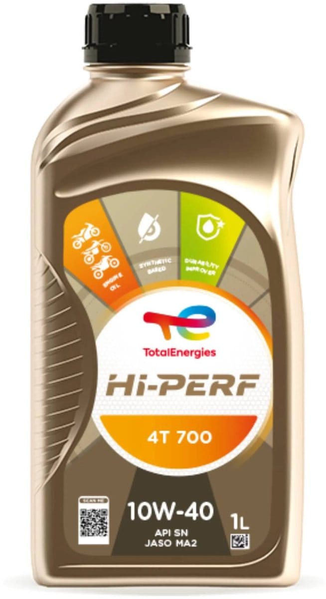 Total Hi-Perf 700 4-takt 10w40 motorfiets olie 1 liter