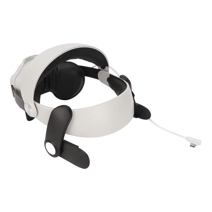 VR Hoofdband Verwijderbaar Verstelbaar Spons en ABS VR Hoofdband voor Oculus Quest 2 Entertainment MQ2 white