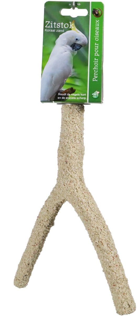 De Boon Zitstok Koraalzand + Schroefdraad Vertakt 25CM