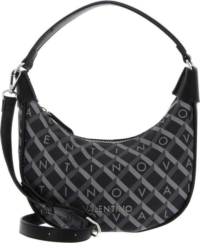 VALENTINO Handtas Schoudertas Barrio Hobo Bag Nero / Multicolor Zwart