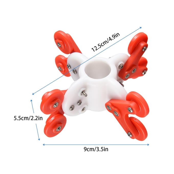 125mm Geleidewielen Beschermhoes voor 23mm Rioolcamera Pijpinspectiecamera veelkleurig