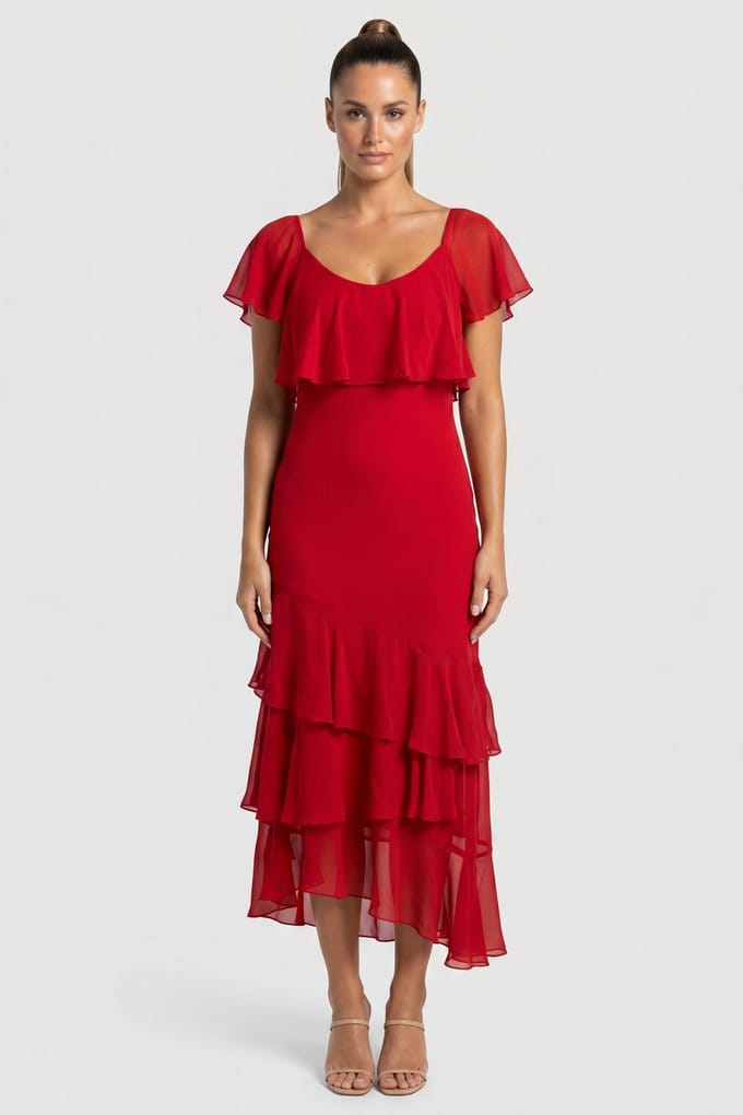 & Other Stories Jones Dress Red Größe: 32 | Maxikleider Outlet | Damen | Rot