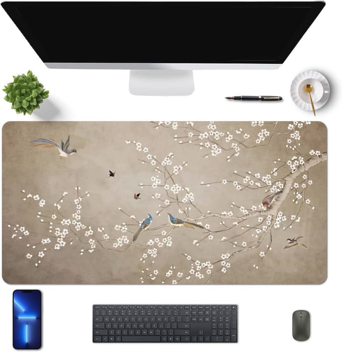 Grote Bureauonderlegger 80 x 40 cm - PU-leer, Antislip, Waterdicht, Praktisch en Gepersonaliseerd