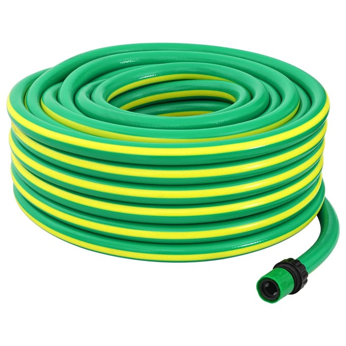 vidaXL - Tuinslang - 5-laags - Groen - en - Geel - 3/4'' - 30 - m - PVC