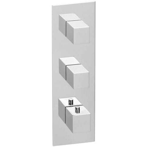 Herzbach LOGIC XL 2 colour set for universal thermostat module with 1 square panel 11.522000.2.01