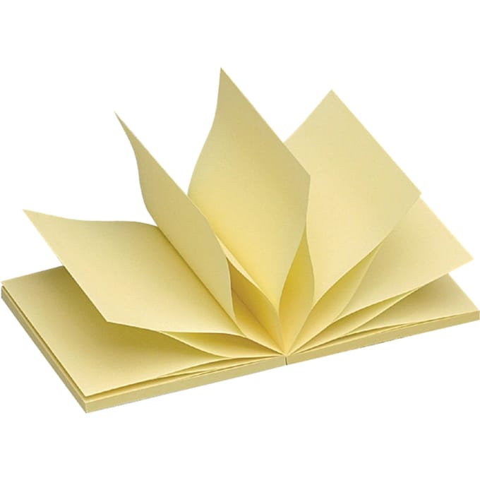 Memoblok Quantore Z-Note 76x76mm geel