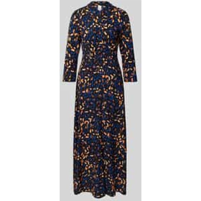 Maxi-jurk met knoopsluiting, model 'SAVANNA'