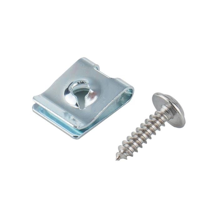 200X Snelheid Bevestigingsmiddelen U Noten Zelftappende Schroef Spits U Clips M3 * 12(100) Nummer 4(100)