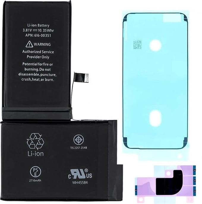 Batterij Geschikt voor iPhone X – Premium – Zwart