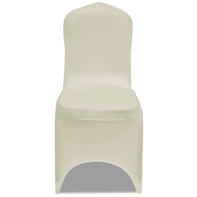 vidaXL - Hoes - voor - stoelen - 50 - stuks - (creme)