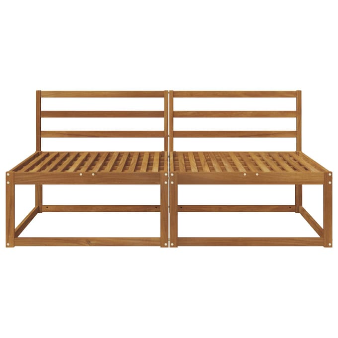 vidaXL - 2 - Stuk - Buiten - Midden - Sofa - Naturel - 158 - x - 83 - x - 73 - cm
