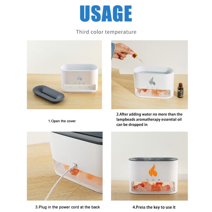250 ml aromatherapie etherische olie-diffuser Type-C USB-aangedreven automatische uitschakeling nachtlampje 4 kleuren zwart