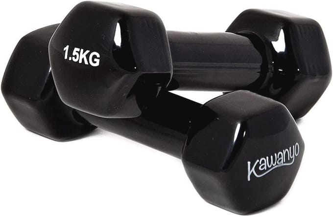 Vinyl Krachttraining Halter 2 x 1,5 kg - Perfecte Gewichten voor Workout