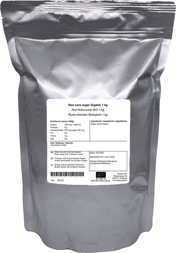 Rietsuiker Licht Goud - 1 Kg - Holyflavours