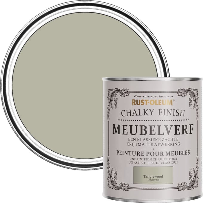 Rust-Oleum Grijs Chalky Finish Meubelverf - Tanglewood 750ml