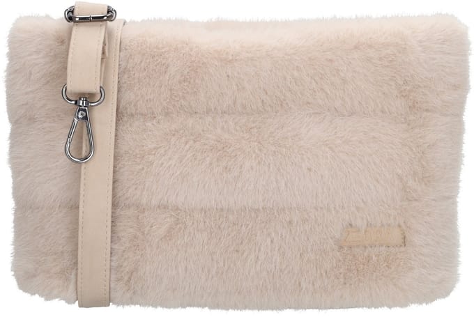 Zebra Trends Emma Crossbodytas Dames - Schoudertas met telefoonvak - Tas van Nylon en Polyester met ritssluiting - Crème