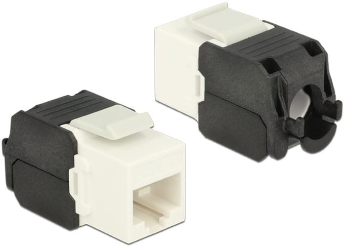 Delock Keystone Module RJ45 jack > LSA Cat.6A UTP white