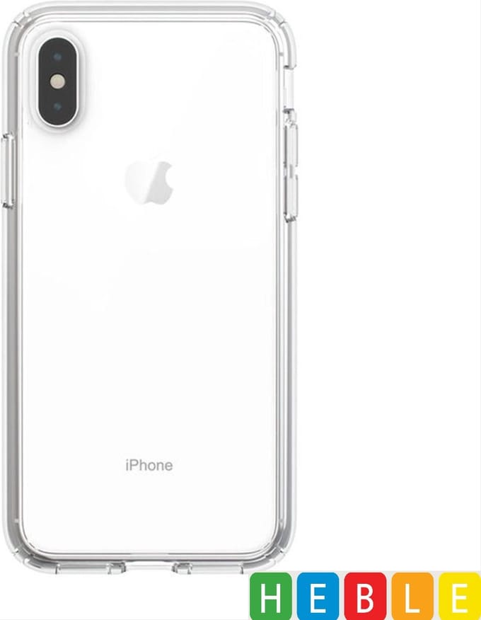 Transparant Hoesje / Case geschikt voor iPhone Xs Max - Back Cover - Siliconen - van Heble®