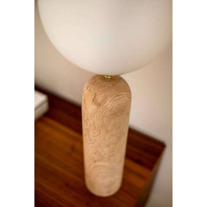 Globen Lighting tafellamp Torrano Hoogte 53 cm Travertijn