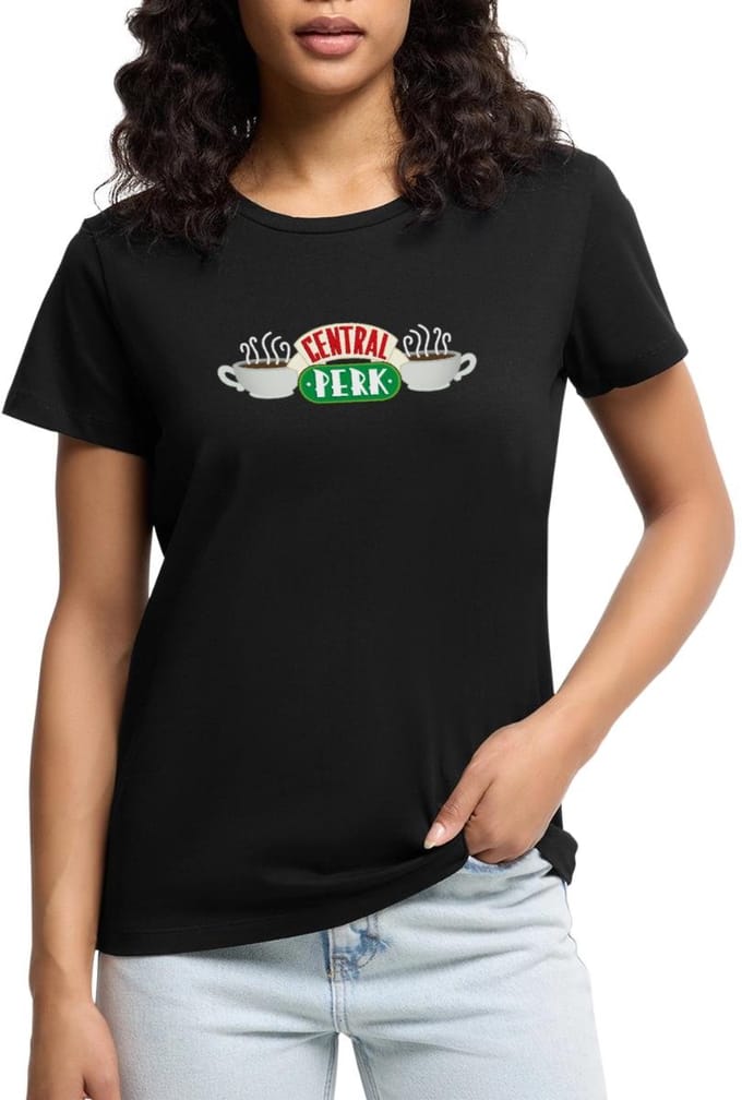Friends Central Perk Logo Premium T Shirt Dames