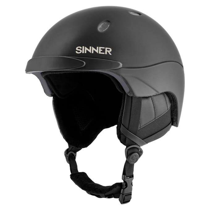SINNER TITAN Unisex Skihelm - MATTE Zwart - Maat L,59-62 cm