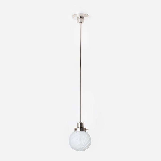 Hanglamp Swingbulb 20's Nikkel - Art Deco Trade
