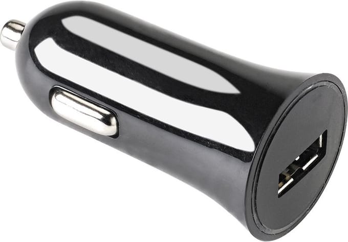 Autolader met 1 USB poort, Zwart - Celly