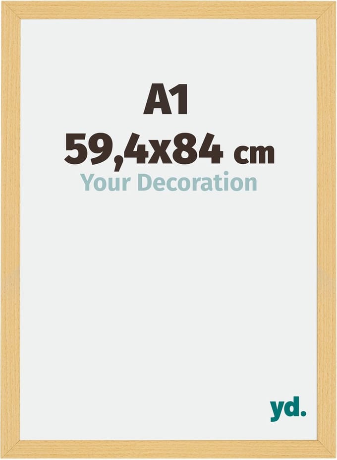 Your Decoration - Fotolijst A1 59,4x84 cm - MDF - Beuken Decor - Mura