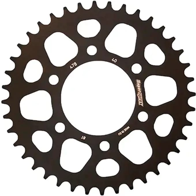Aluminium motorfiets tandwieltje Supersprox RAL-478:40