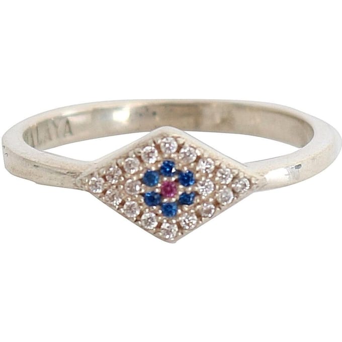 Kwaadaardig Oog Ring Sterling Zilver Smy11061