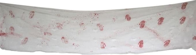 Halloween Banner Bloed Handen (4m)