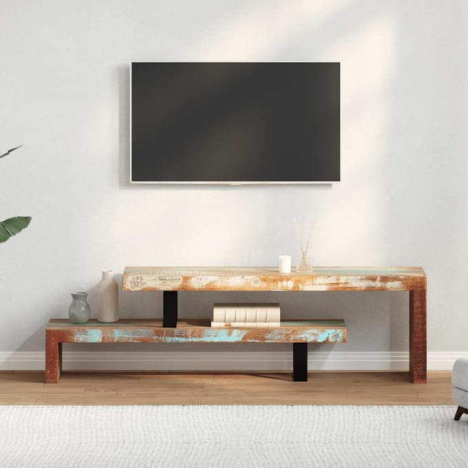 vidaXL - Tv-meubel - massief - gerecycled - hout