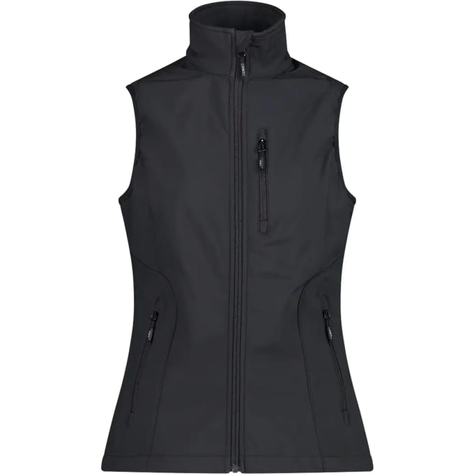 Dames softshell mouwloos jack CMP