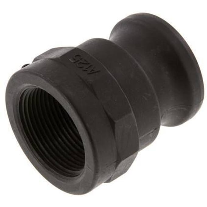 Camlock DN 40 (1 1/2'') Koppeling PolypropyleenRp 1 1/4'' met binnendraad Type A MIL-C-27487 [2 Stuks]