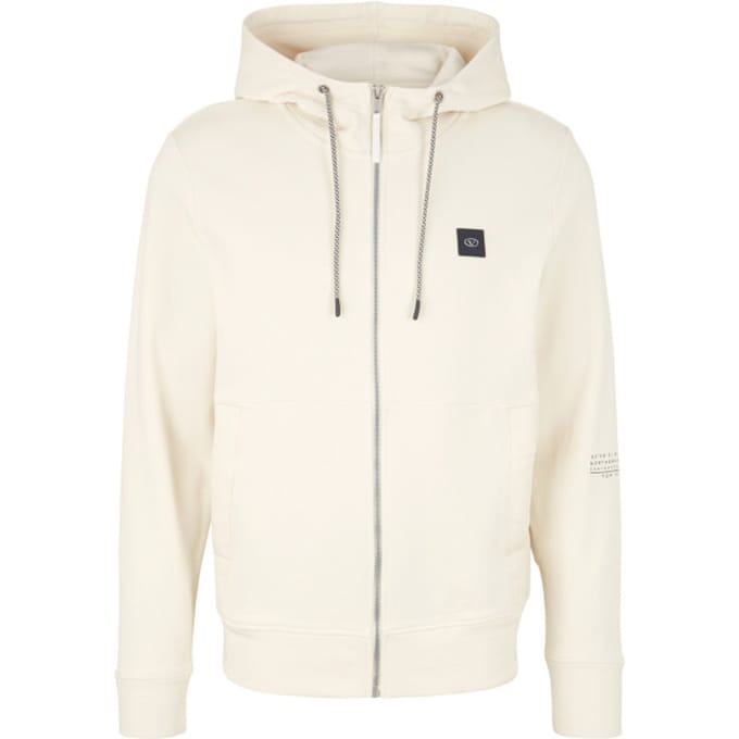 Tom Tailor - Vest met Capuchon - Mannen - XXL - Beige - Katoen - 1035573