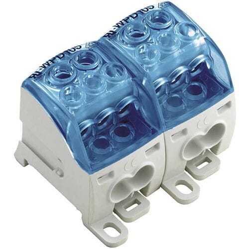Weidmüller 2519470000 Verdeelblok Schroeven Grijs, Blauw 1 stuk(s)