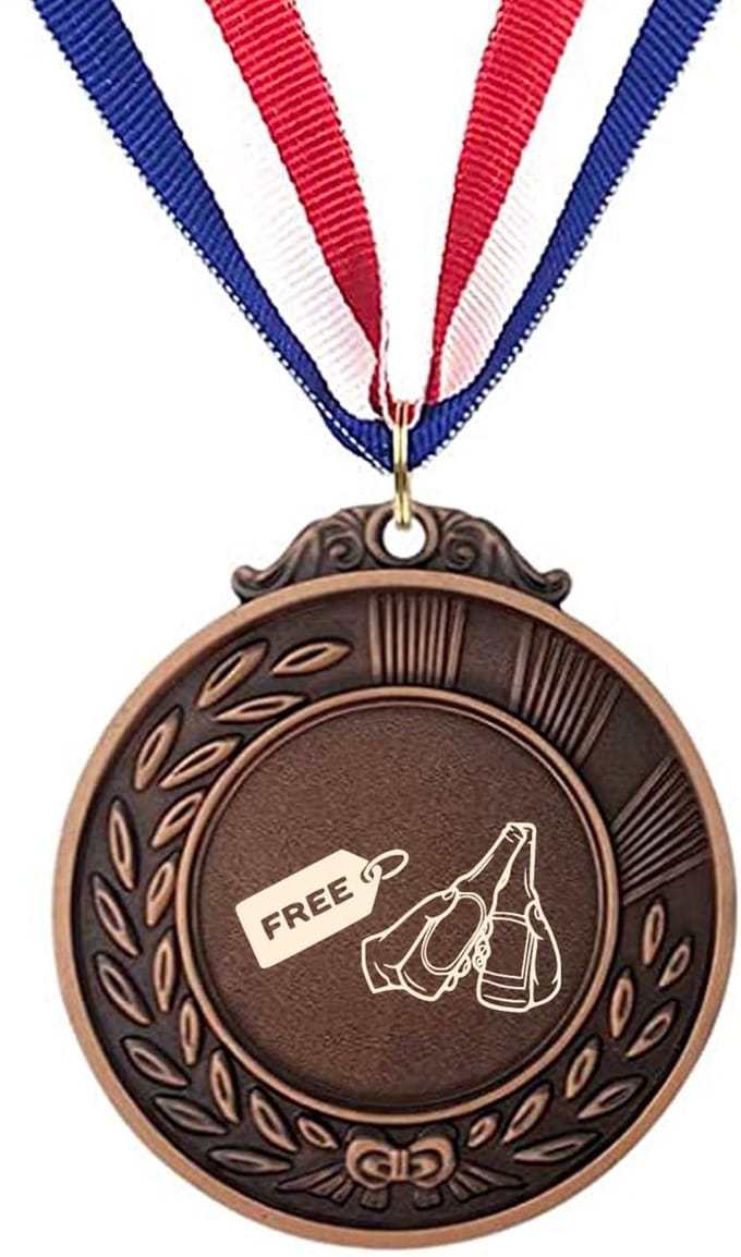 Akyol - free beer medaille bronskleuring - Bier - bier liefhebber - cadeau