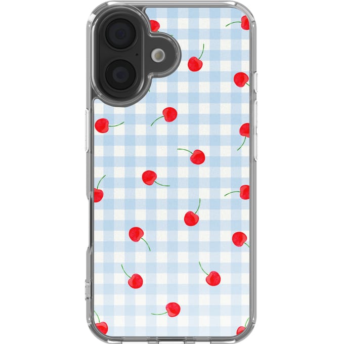 imoshion Hoesje - Geschikt voor Apple iPhone 16 - Design hoesje - Cherry Check