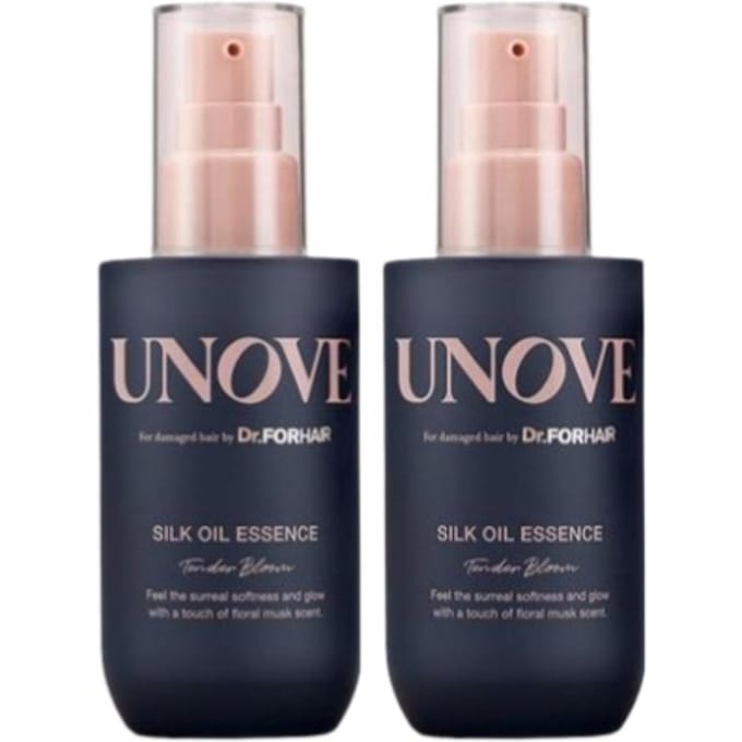 UNOVE Silk Oil Essence 70mL Tender Bloom Double Pack gray