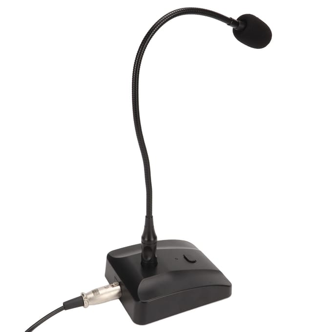 Zwanenhals Condensatormicrofoon Professionele 6,35 mm Desktop Bedrade Microfoon voor Uitzending