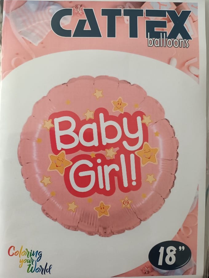 18 inch ballon baby girl