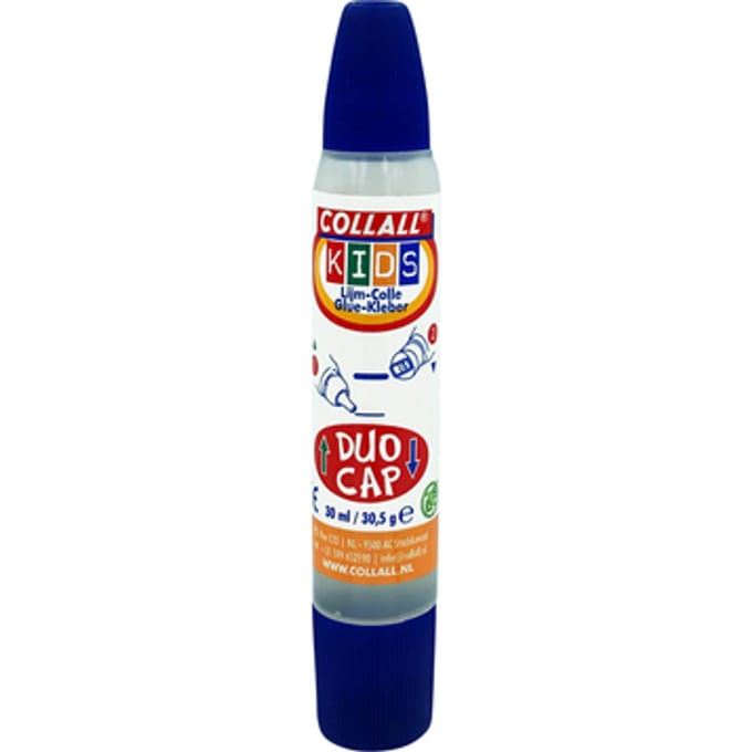 Collall Lijmpen - Kinderlijm - Waterbasis - Lijmstift - Duo-dop - 30ml