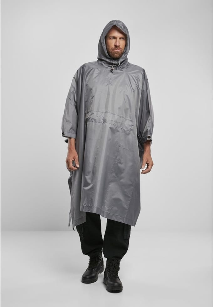 Brandit - Ripstop Poncho anthracite one size Regenponcho - One size - Grijs