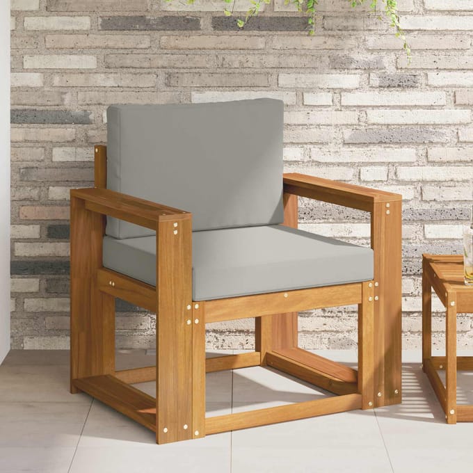 vidaXL - Buitensofa - Massief - Acacia - Hout - en - Polyester