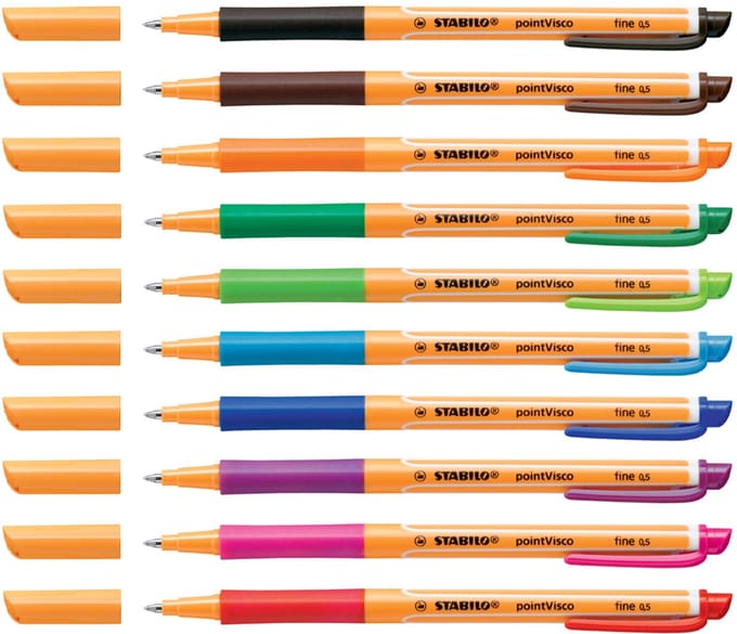 STABILO pointVisco - Rollerball - Gel Inkt - Medium 0,5 mm - Lila - per stuk
