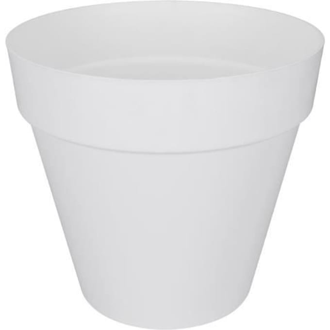 Elho Loft Urban Rond 40 - Bloempot voor Buiten - Ø 38.5 x H 35.3 cm - Wit